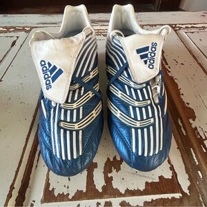 Adidas Predator Absolute White Blue Football Soccer Cleats Boots US11.5 UK 11
